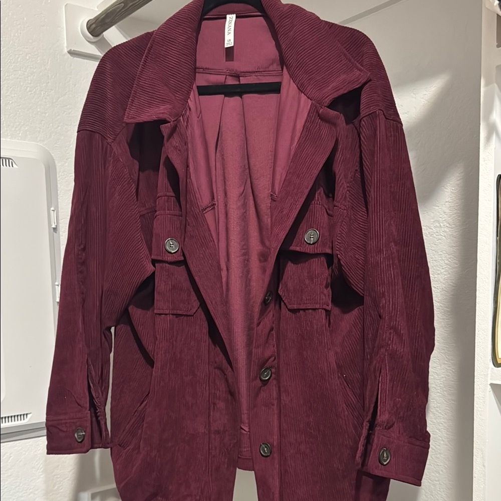 Zenana Women's Burgundy Jacket